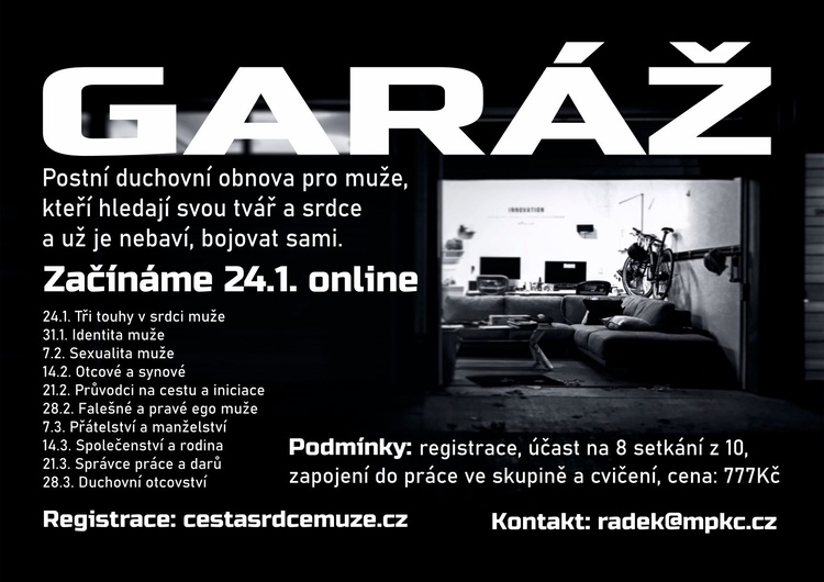 Garáž online kurs pro muže