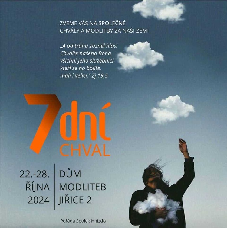 7 dní chval se spolkem Hnízdo v Jiřicích u Humpolce